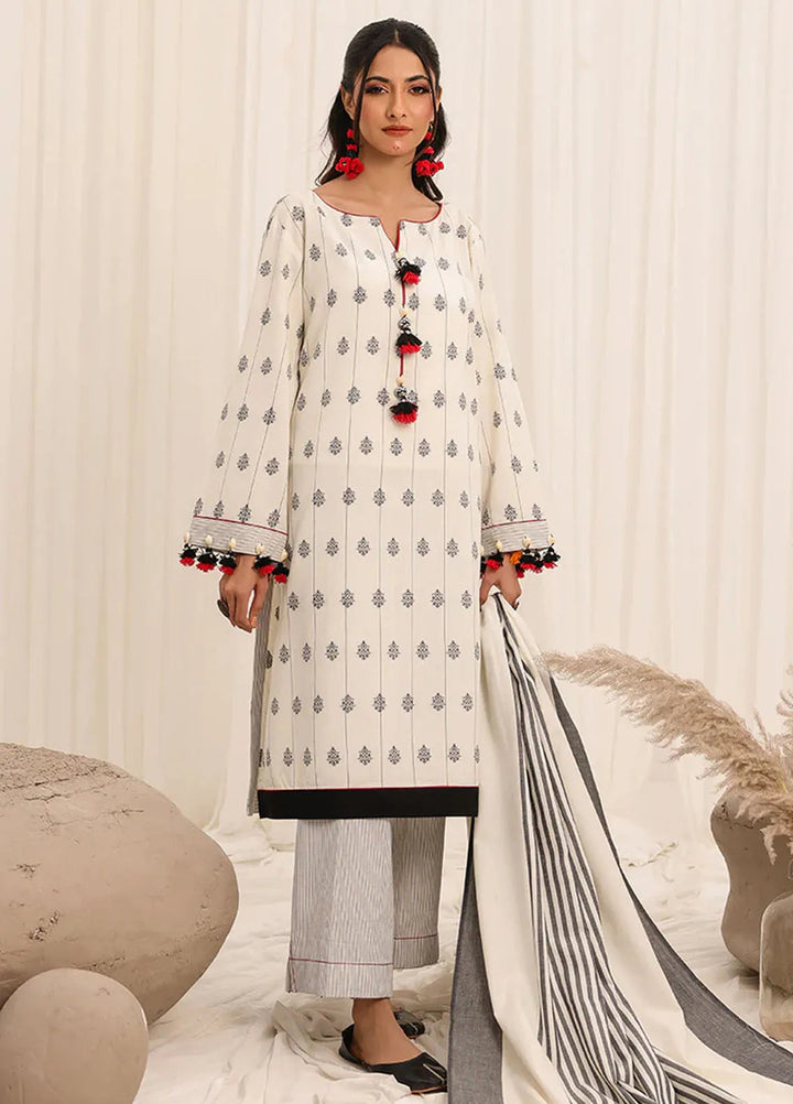 Zlooms Printed Yarn Dyed Suit Unstitched 3 Piece ZL25-C10-03 - Summer Collection