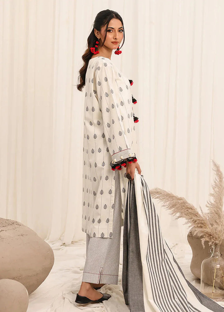 Zlooms Printed Yarn Dyed Suit Unstitched 3 Piece ZL25-C10-03 - Summer Collection