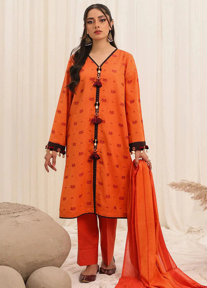 Zlooms Printed Yarn Dyed Suit Unstitched 3 Piece ZL25-C10-05 - Summer Collection