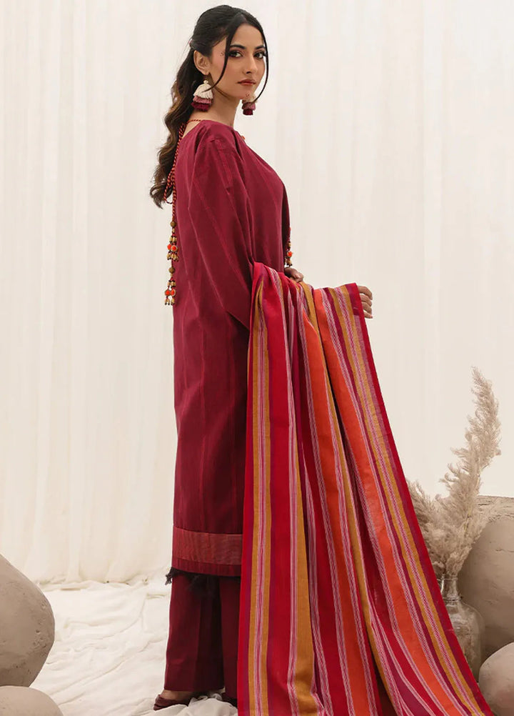 Zlooms Printed Yarn Dyed Suit Unstitched 3 Piece ZL25-C10-06 - Summer Collection