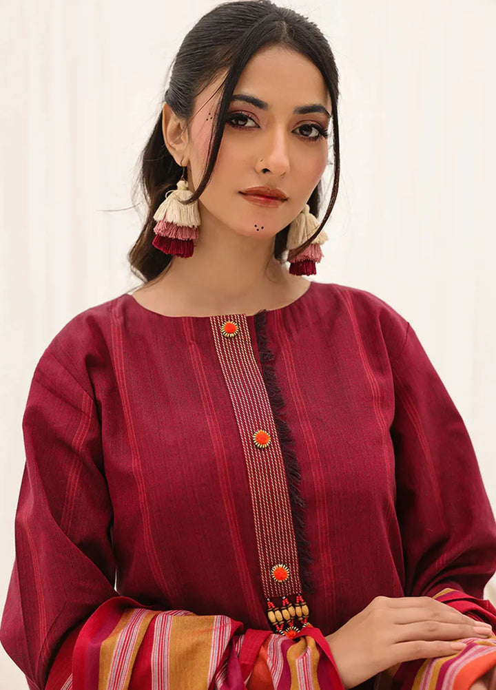 Zlooms Printed Yarn Dyed Suit Unstitched 3 Piece ZL25-C10-06 - Summer Collection