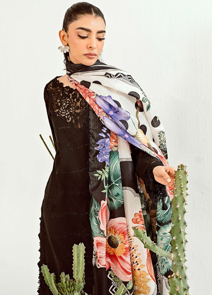 Zoella By Neeshay Embroidered Lawn Suit Unstitched 3 Piece NSH24Z Amara - Summer Collection