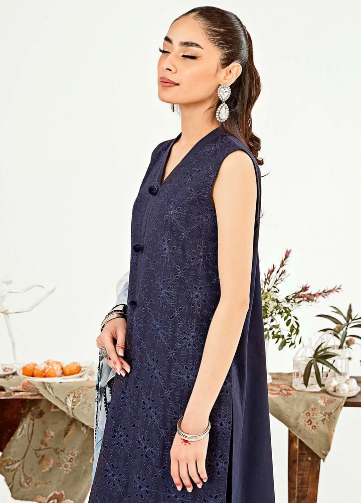 Zoella By Neeshay Embroidered Lawn Suit Unstitched 3 Piece NSH24Z Elara - Summer Collection