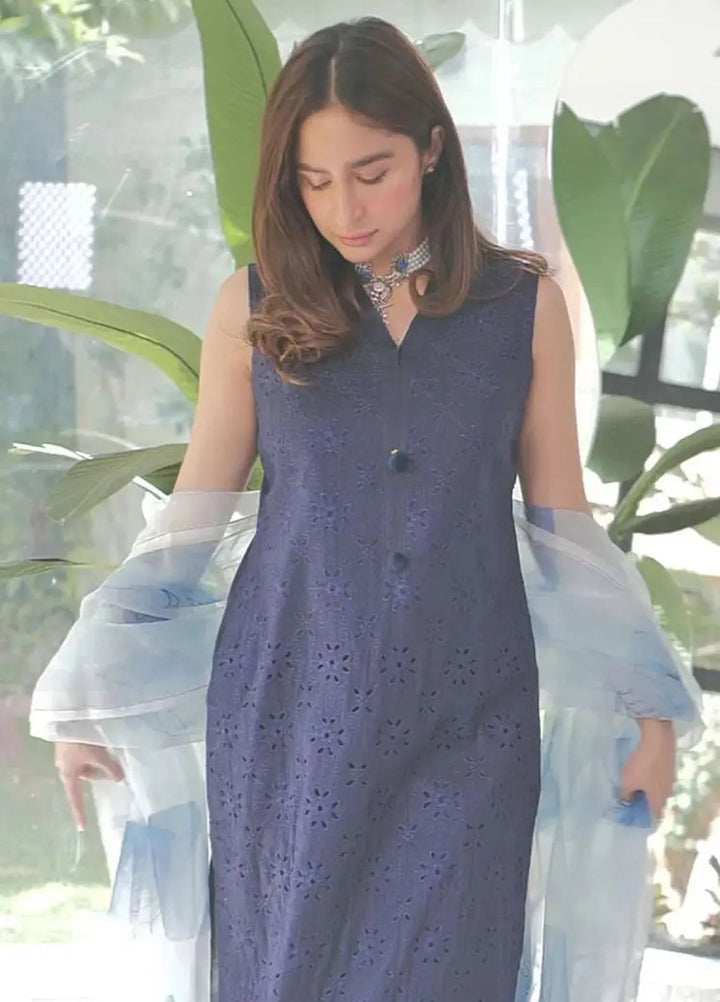 Zoella By Neeshay Embroidered Lawn Suit Unstitched 3 Piece NSH24Z Elara - Summer Collection