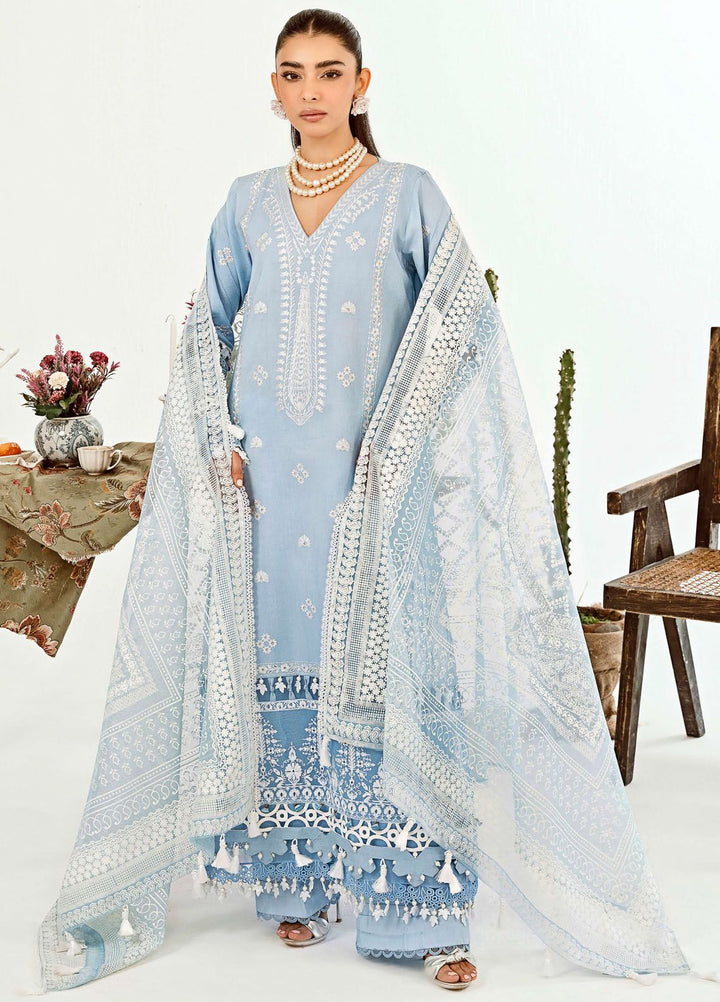 Zoella By Neeshay Embroidered Lawn Suit Unstitched 3 Piece NSH24Z Isla - Summer Collection
