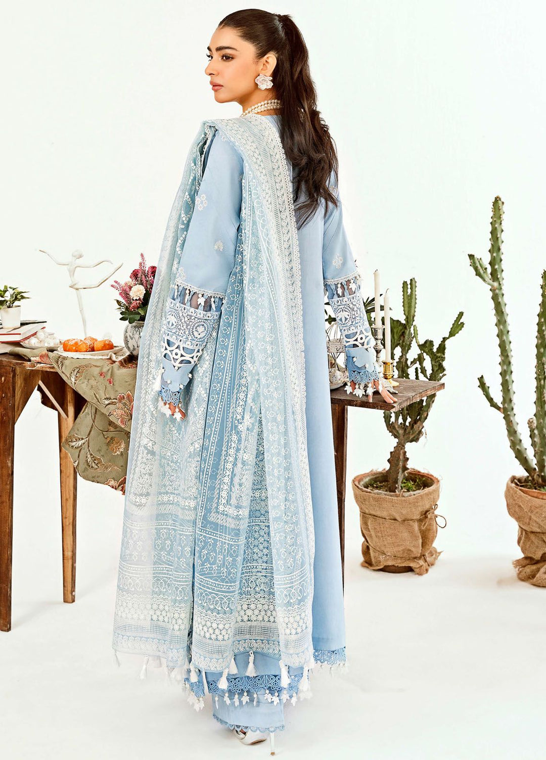 Zoella By Neeshay Embroidered Lawn Suit Unstitched 3 Piece NSH24Z Isla - Summer Collection