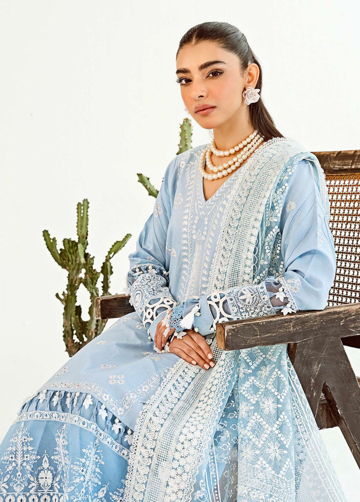 Zoella By Neeshay Embroidered Lawn Suit Unstitched 3 Piece NSH24Z Isla - Summer Collection