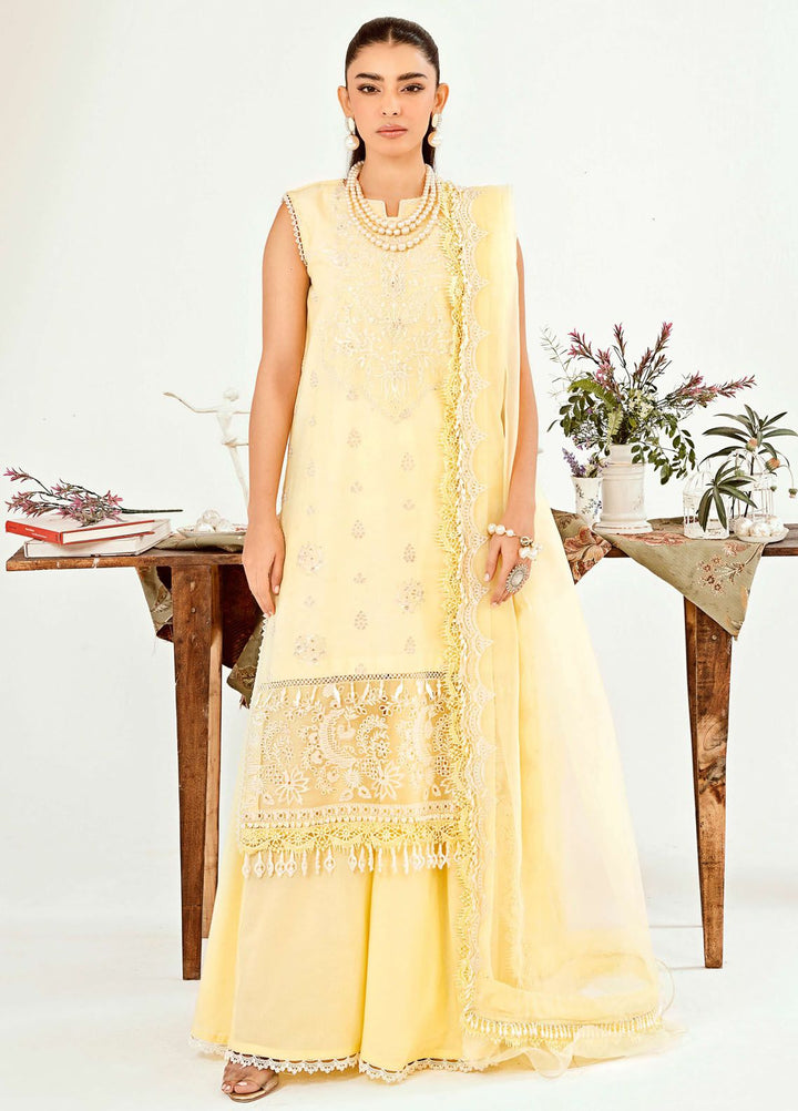 Zoella By Neeshay Embroidered Lawn Suit Unstitched 3 Piece NSH24Z Ophelia - Summer Collection