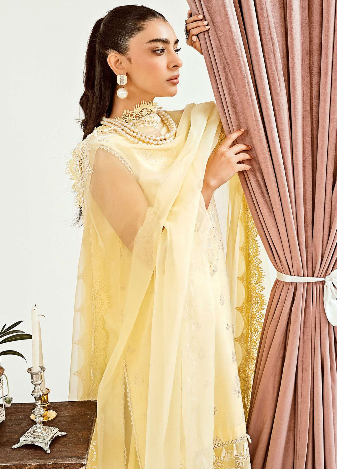 Zoella By Neeshay Embroidered Lawn Suit Unstitched 3 Piece NSH24Z Ophelia - Summer Collection