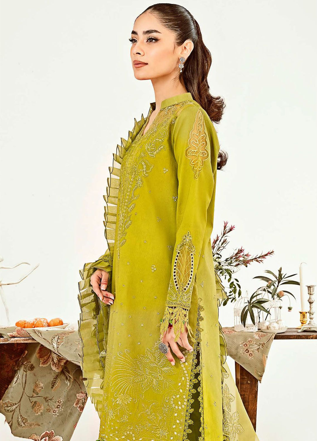 Zoella By Neeshay Embroidered Lawn Suit Unstitched 3 Piece NSH24Z Penelope - Summer Collection