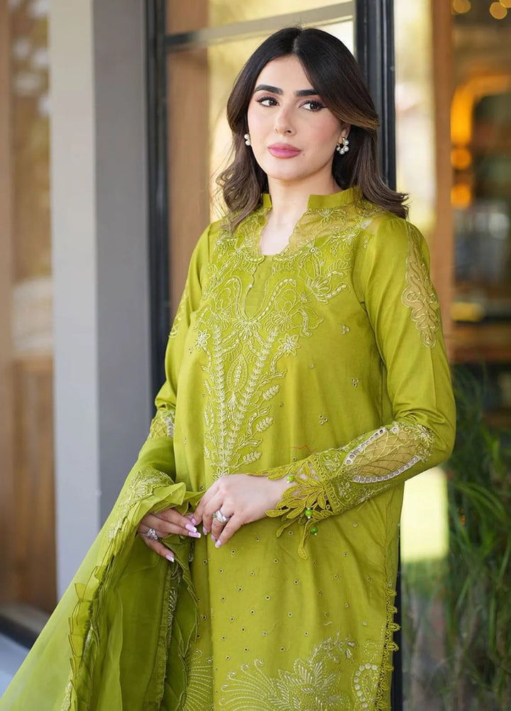 Zoella By Neeshay Embroidered Lawn Suit Unstitched 3 Piece NSH24Z Penelope - Summer Collection