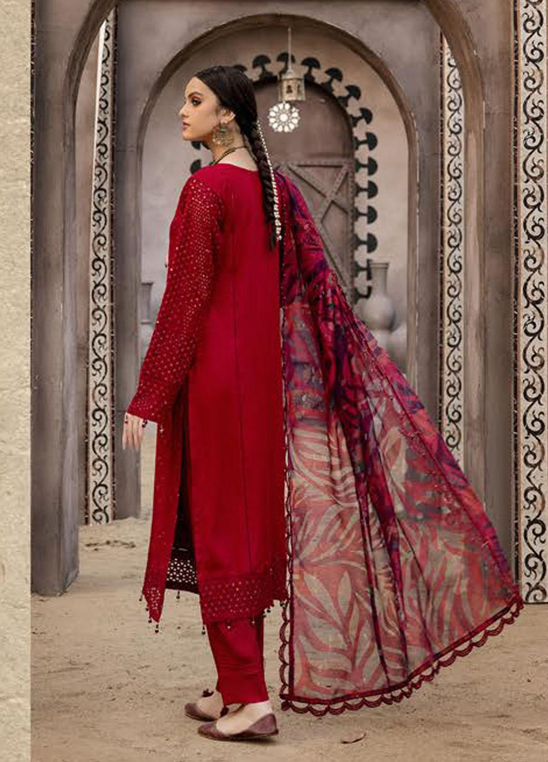 Zoha By Aalaya Embroidered Viscose Suits Unstitched 3 Piece ALY22ZC D2 - Winter Collection