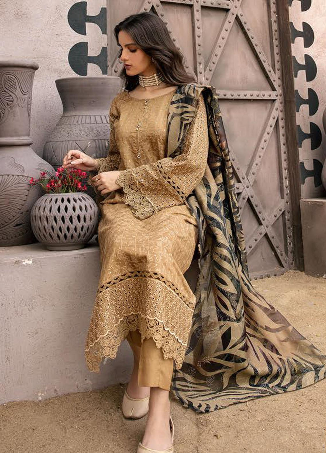 Zoha By Aalaya Embroidered Viscose Suits Unstitched 3 Piece ALY22ZC D4 - Winter Collection