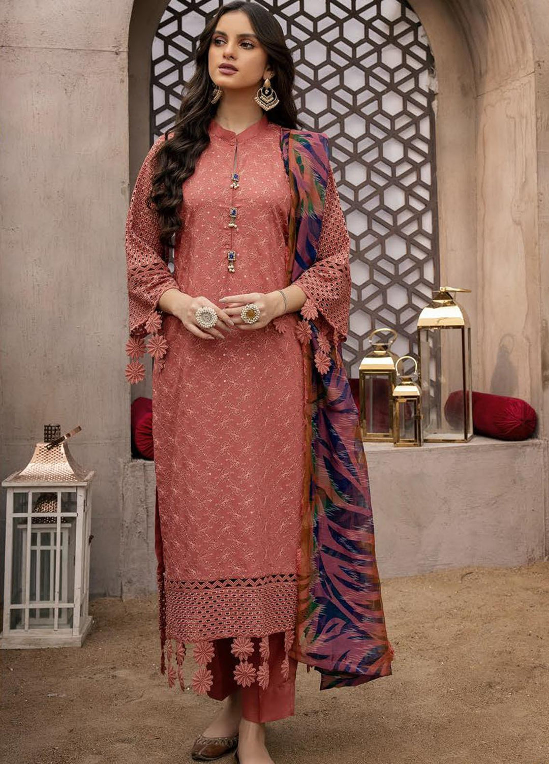 Zoha By Aalaya Embroidered Viscose Suits Unstitched 3 Piece ALY22ZC D5 - Winter Collection