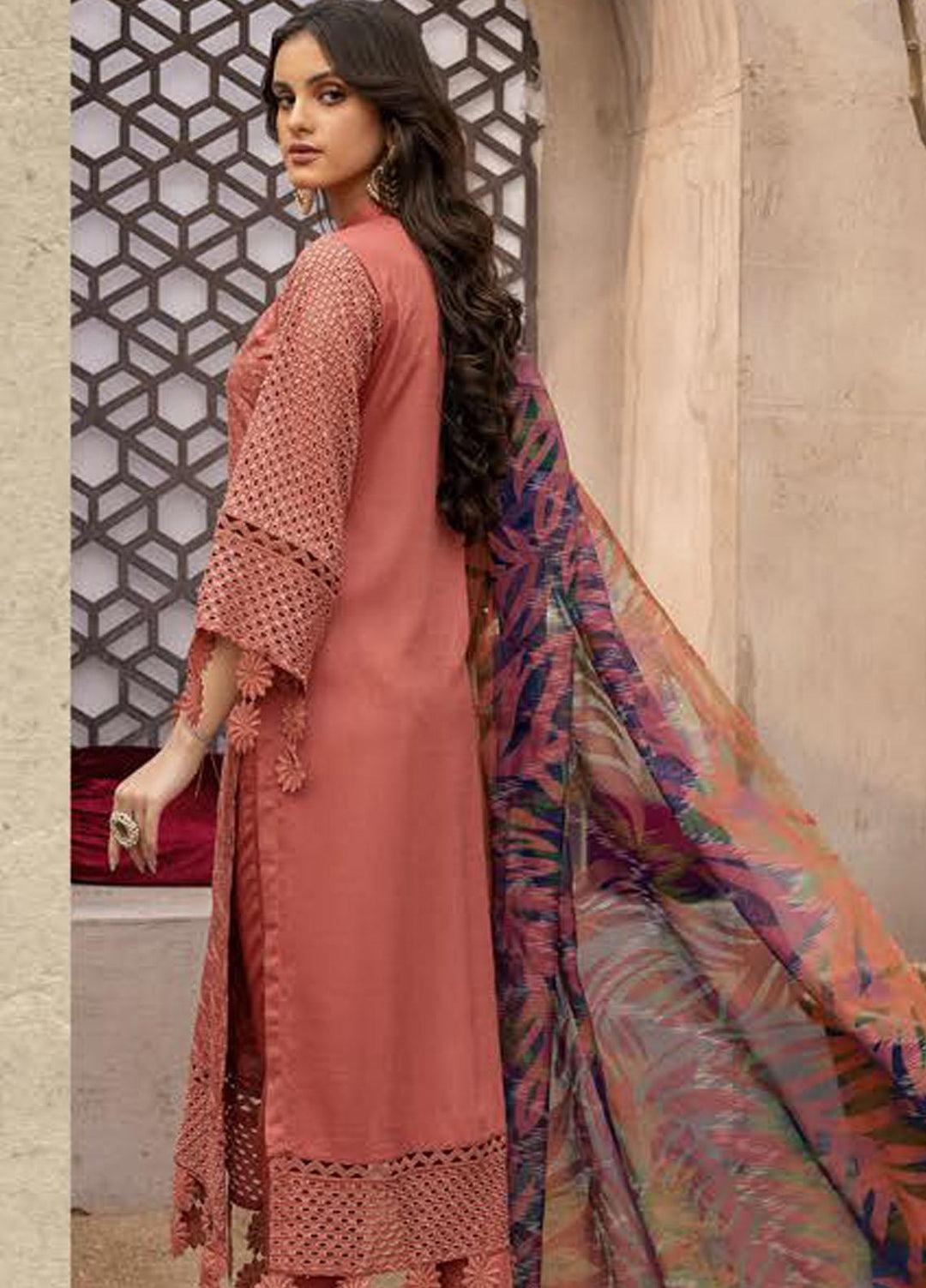 Zoha By Aalaya Embroidered Viscose Suits Unstitched 3 Piece ALY22ZC D5 - Winter Collection