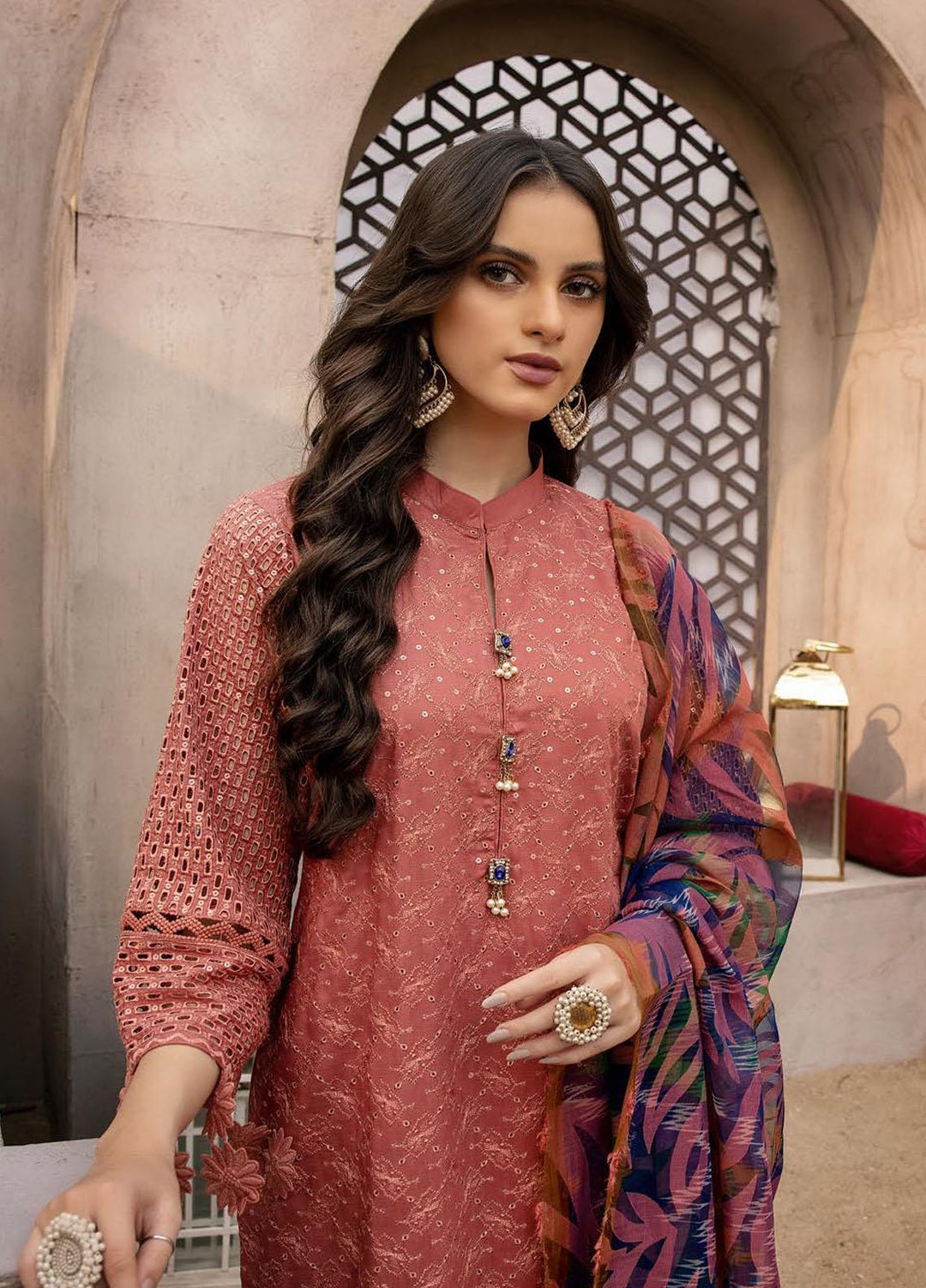 Zoha By Aalaya Embroidered Viscose Suits Unstitched 3 Piece ALY22ZC D5 - Winter Collection