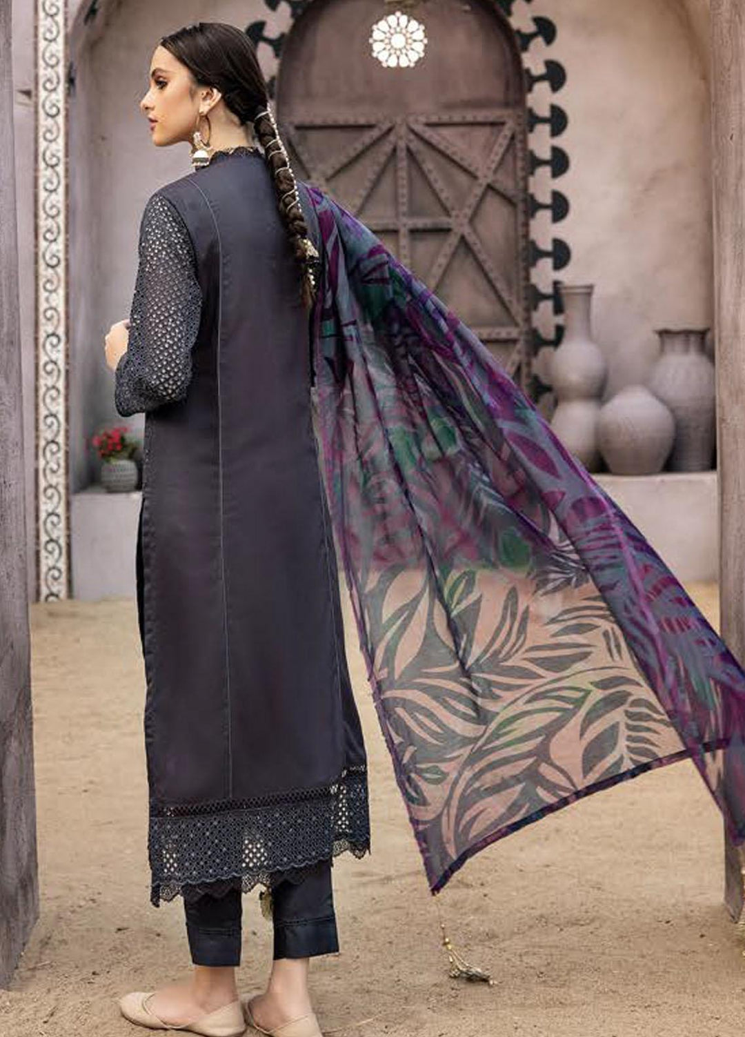 Zoha By Aalaya Embroidered Viscose Suits Unstitched 3 Piece ALY22ZC D6 - Winter Collection