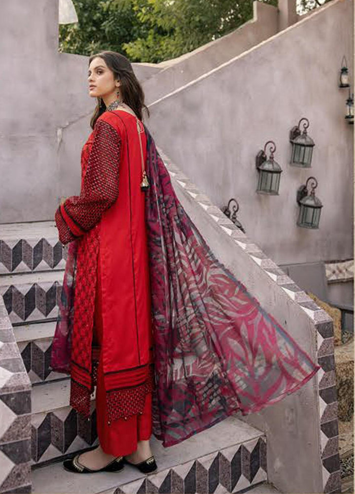 Zoha By Aalaya Embroidered Viscose Suits Unstitched 3 Piece ALY22ZC D8 - Winter Collection