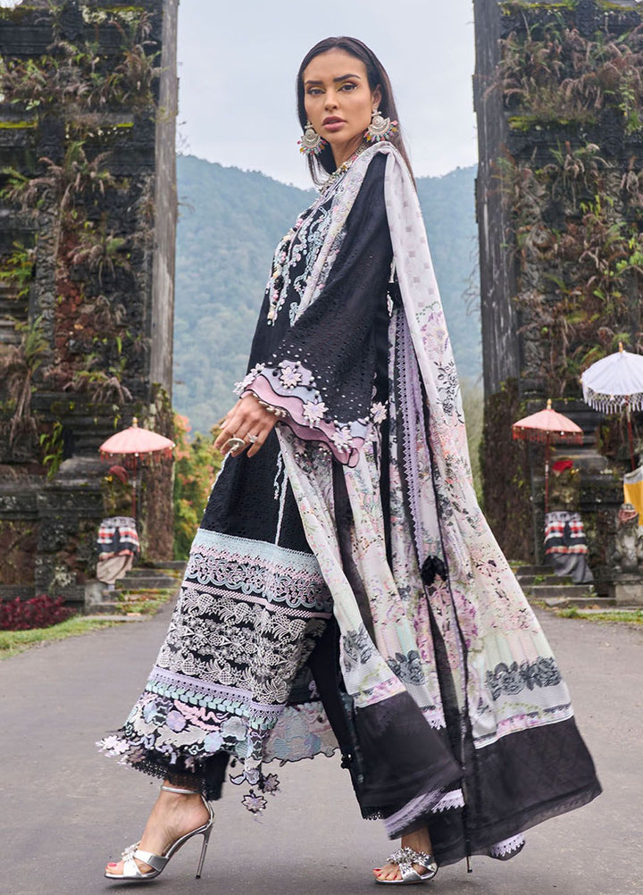 Zoha by Ansab Jahangir Embroidered Lawn Suits Unstitched 3 Piece ANJ24Z D-07 Gomphrena - Luxury Collection