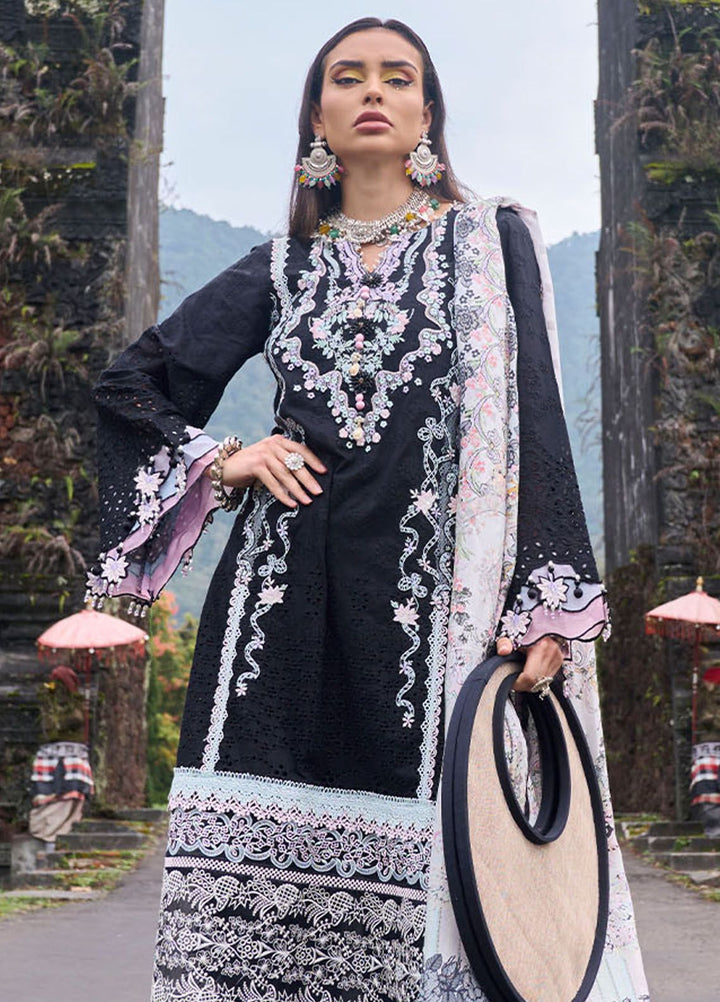 Zoha by Ansab Jahangir Embroidered Lawn Suits Unstitched 3 Piece ANJ24Z D-07 Gomphrena - Luxury Collection