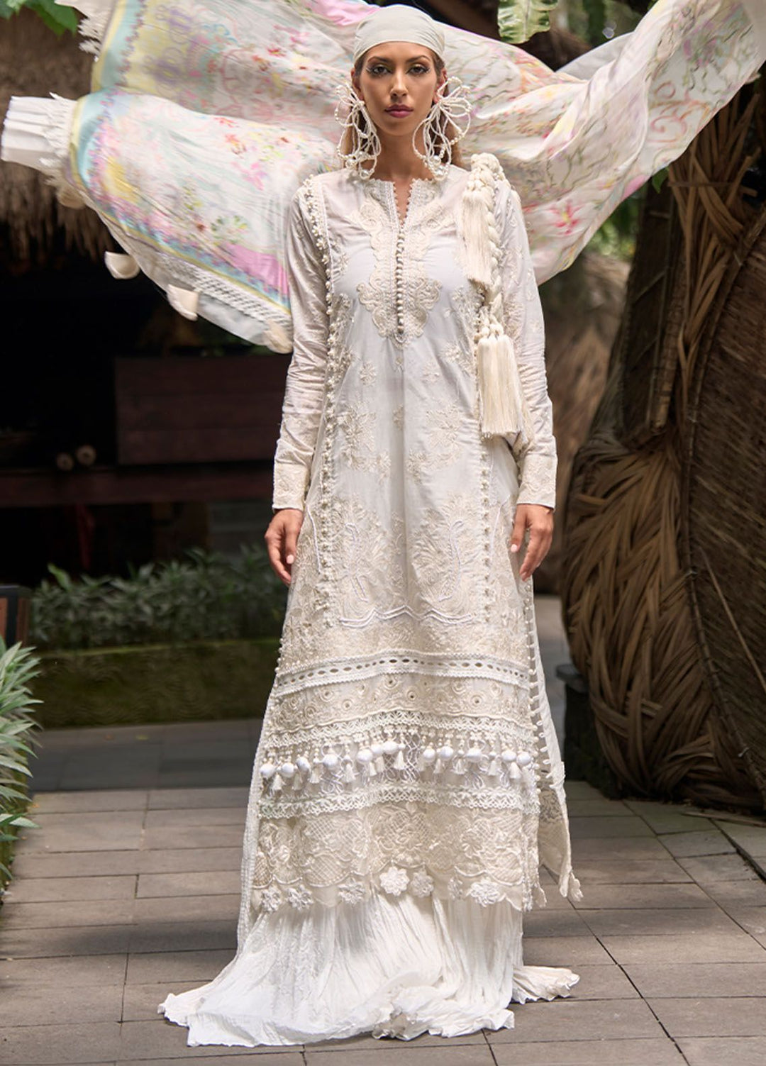 Zoha by Ansab Jahangir Embroidered Lawn Suits Unstitched 3 Piece ANJ24Z D-12 Euphoriba - Luxury Collection