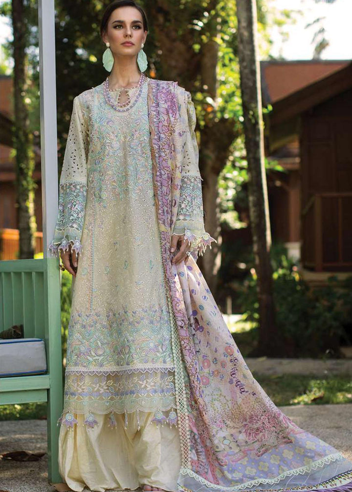 Zoha by Ansab Jahangir Embroidered Lawn Suits Unstitched 3 Piece AN23Z AJLL23-03 Day Lily - Luxury Collection