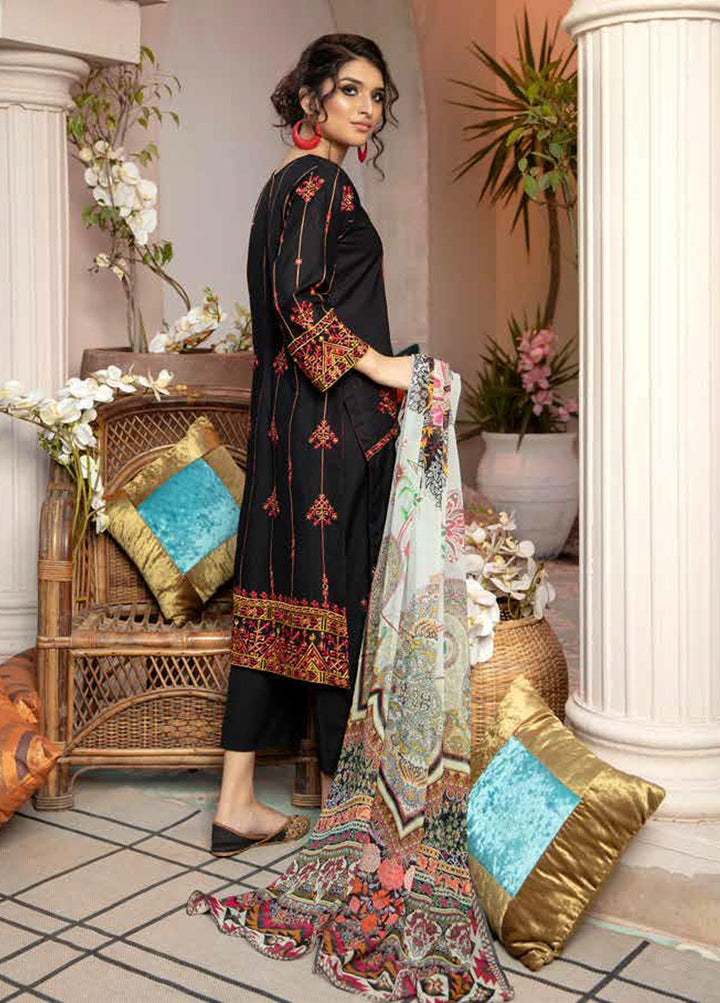 Zoha by Aymen Baloch Embroidered Lawn Suits Unstitched 3 Piece ZAB21FP 093 - Festive Collection