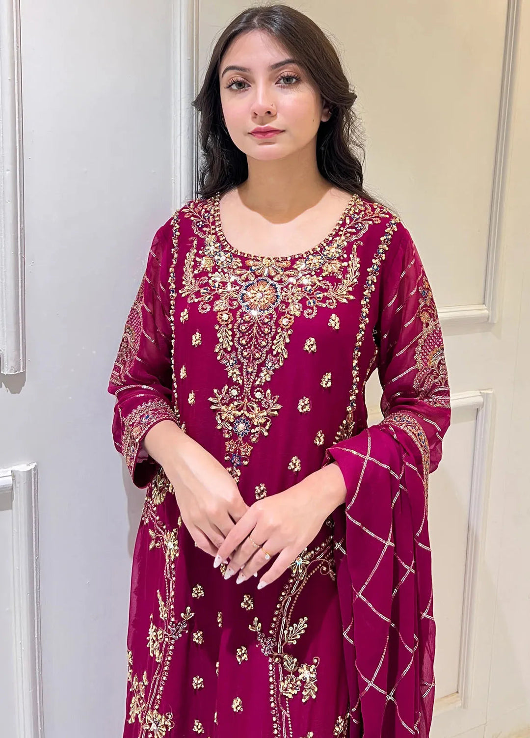 Zohan Ateeq Pret Embroidered Chiffon 3 Piece Suit Kaysaria