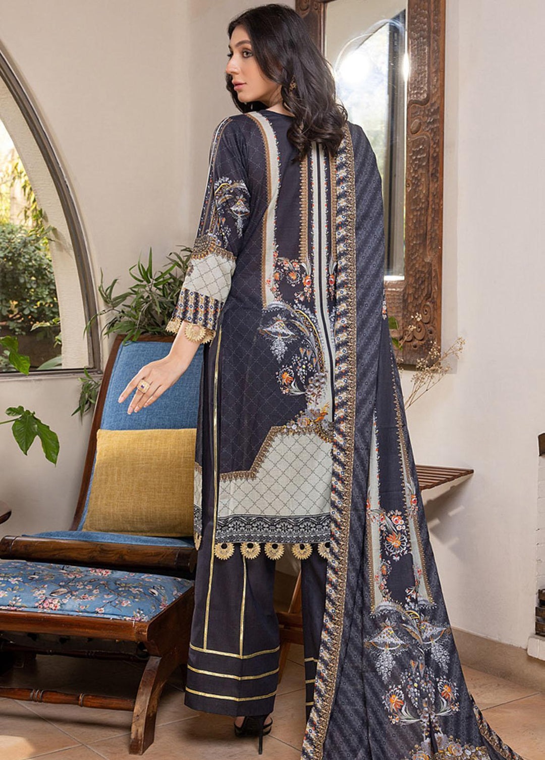 Zohra By ZS Textiles Embroidered Lawn Suits Unstitched 3 Piece ZS22Z 02 - Summer Collection