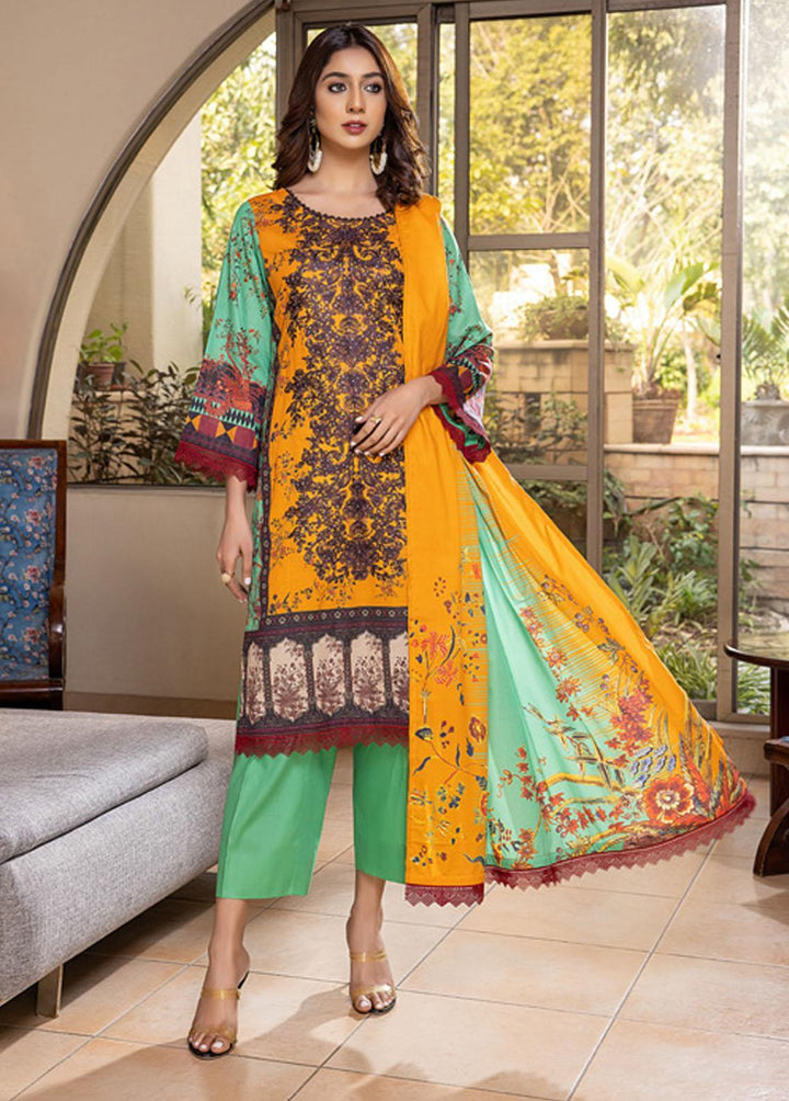 Zohra By ZS Textiles Embroidered Lawn Suits Unstitched 3 Piece ZS22Z 05 - Summer Collection