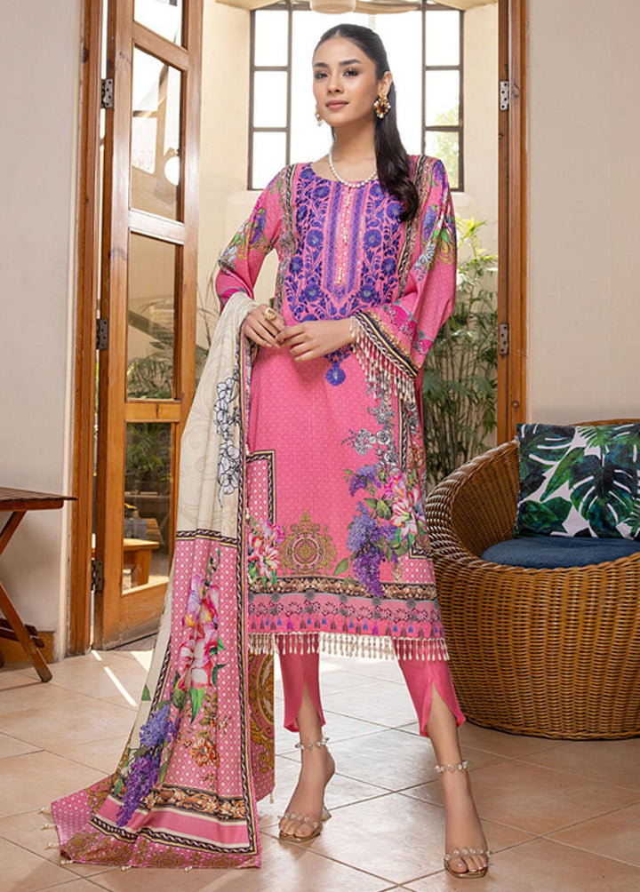Zohra By ZS Textiles Embroidered Lawn Suits Unstitched 3 Piece ZS22Z 08 - Summer Collection