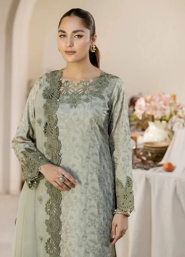 Zora By House Of Nawab Embroidered Lawn Suit Unstitched 3 Piece HON24Z FADAH - Summer Collection
