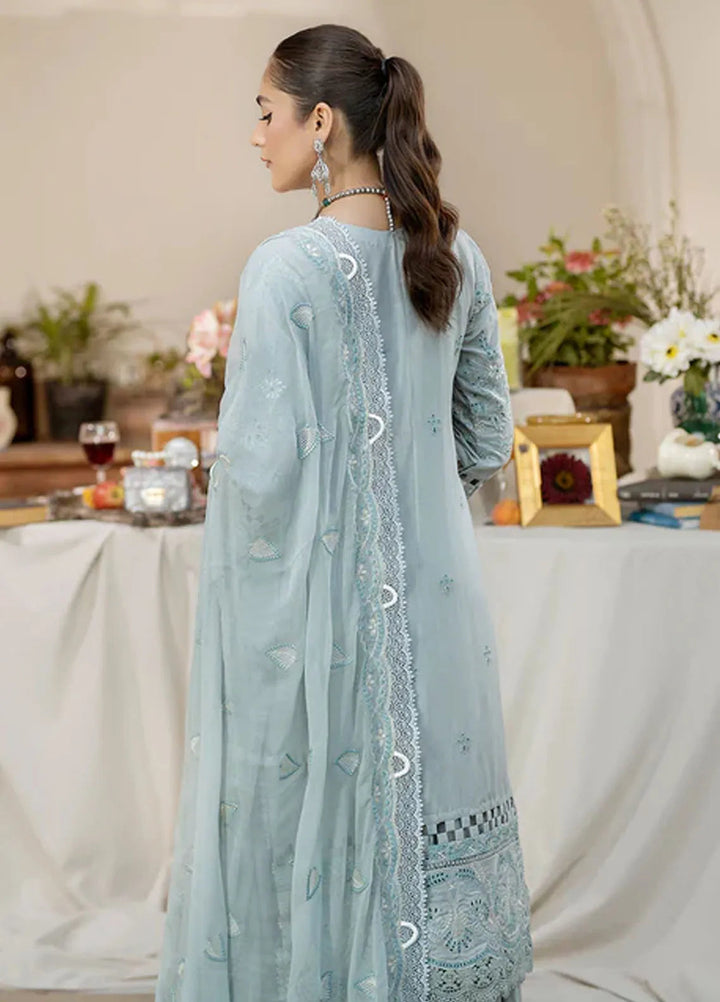 Zora By House Of Nawab Embroidered Lawn Suit Unstitched 3 Piece HON24Z QAIS - Summer Collection