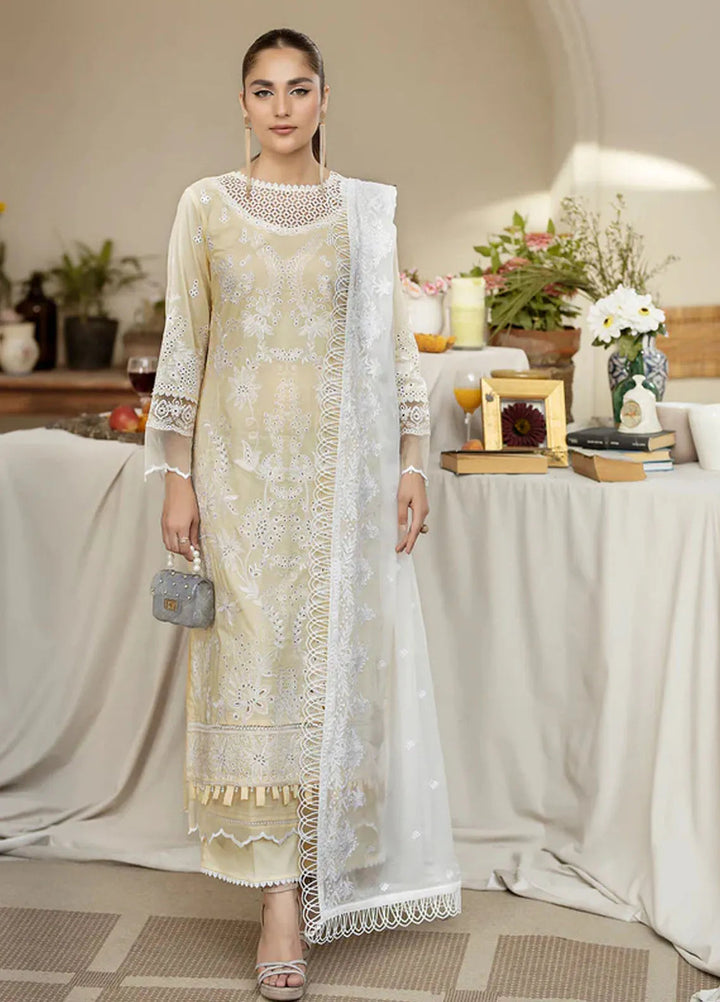 Zora By House Of Nawab Embroidered Lawn Suit Unstitched 3 Piece HON24Z SAADAT - Summer Collection