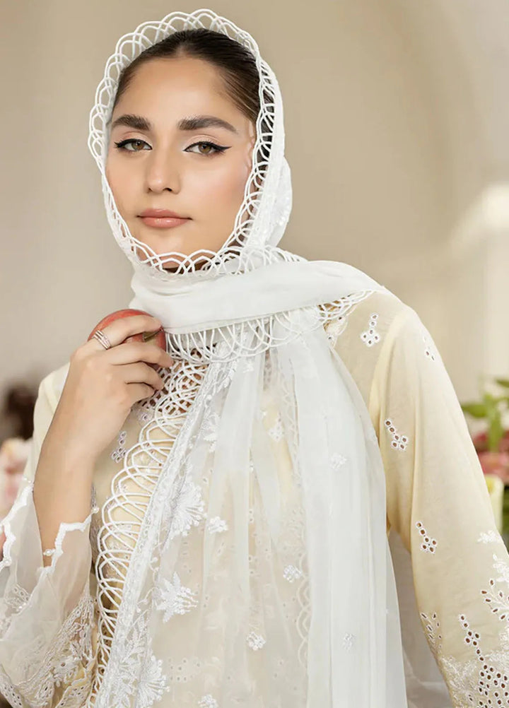 Zora By House Of Nawab Embroidered Lawn Suit Unstitched 3 Piece HON24Z SAADAT - Summer Collection