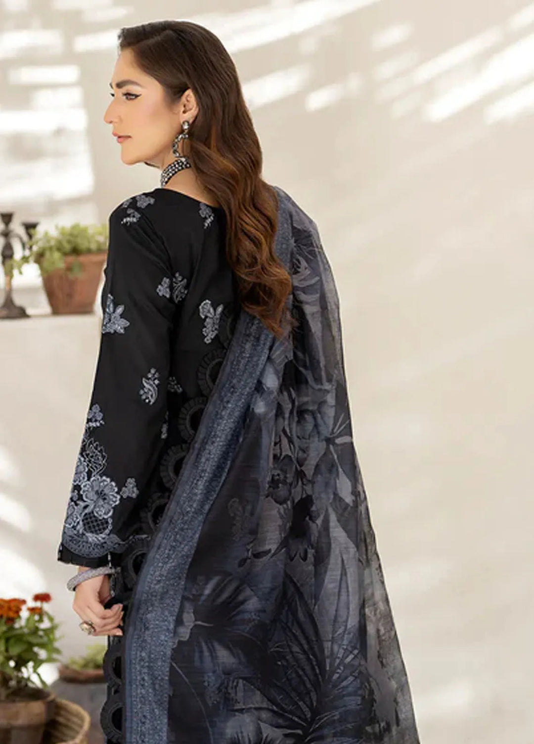 Zora By House Of Nawab Embroidered Lawn Suit Unstitched 3 Piece HON24Z VALEH - Summer Collection