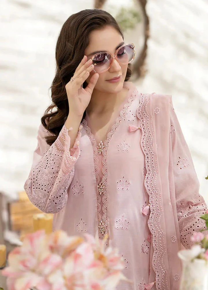 Zora By House Of Nawab Embroidered Lawn Suit Unstitched 3 Piece HON24Z VIREH - Summer Collection