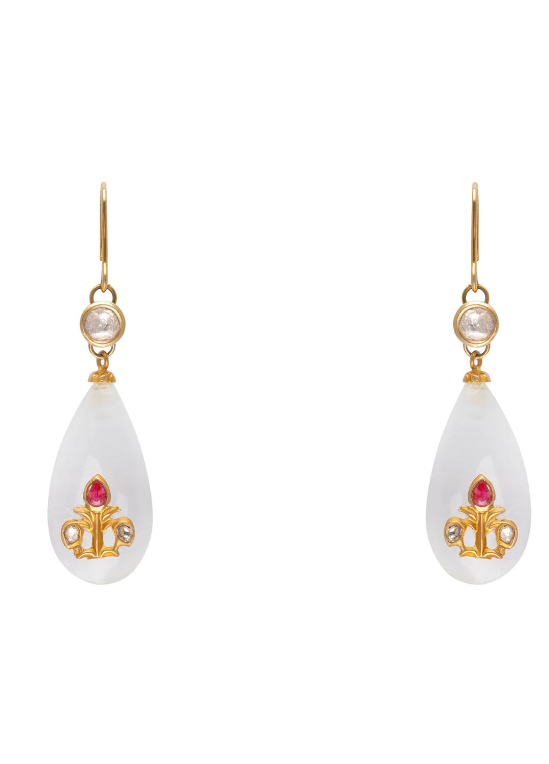 Zouhaira Earings Polki Glam-Snow Flake