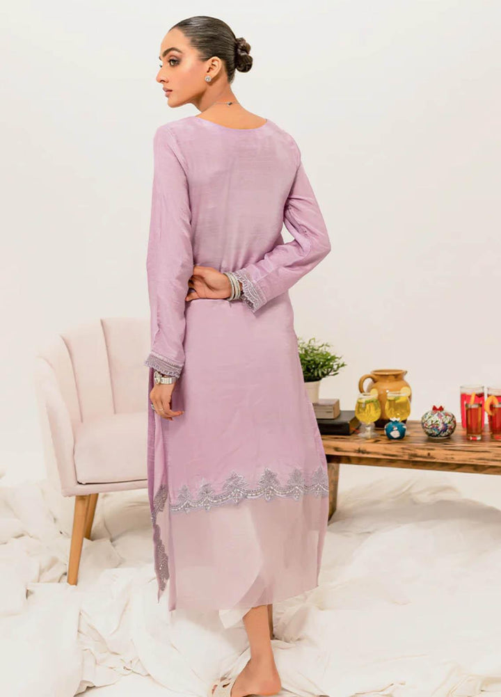 Zoya & Fatima Pret  Raw Silk 2 Piece Suit ZOF23P Viola