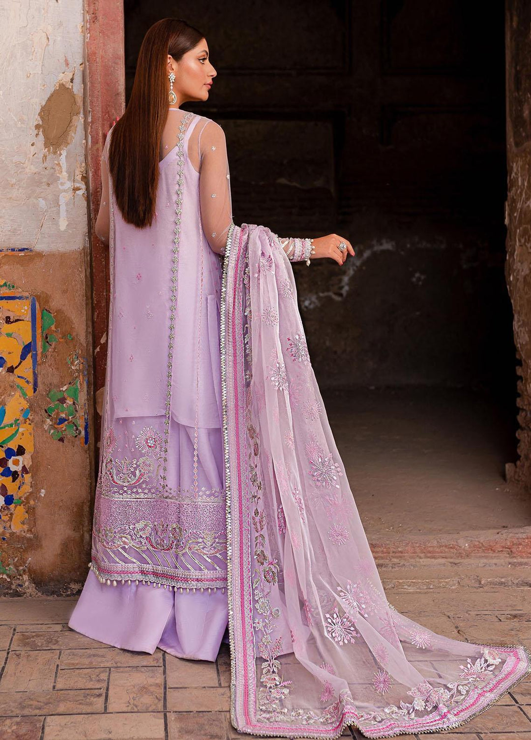 Zoya & Fatima Pret Embroidered Net 3 Piece Suit Azlin