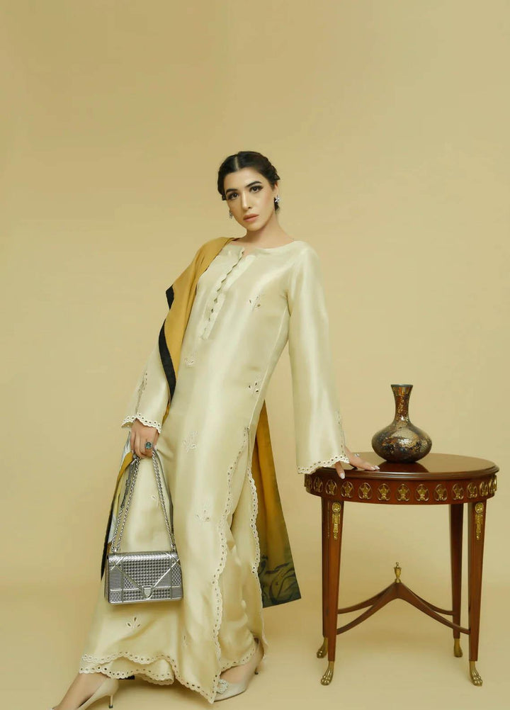 Zoya & Fatima Pret  Raw Silk 2 Piece Suit ZOF23P Linda