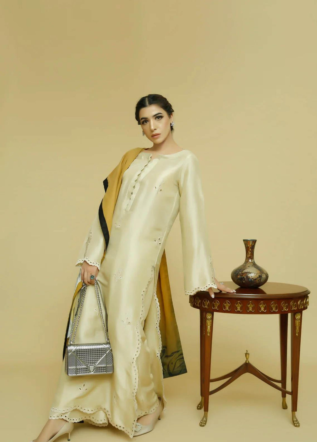 Zoya & Fatima Pret  Raw Silk 2 Piece Suit ZOF23P Linda