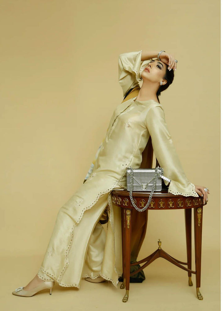 Zoya & Fatima Pret  Raw Silk 2 Piece Suit ZOF23P Linda