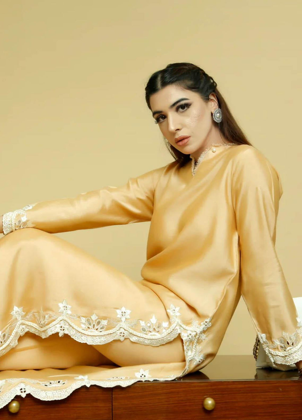 Zoya & Fatima Pret  Raw Silk 2 Piece Suit ZOF23P Macizo