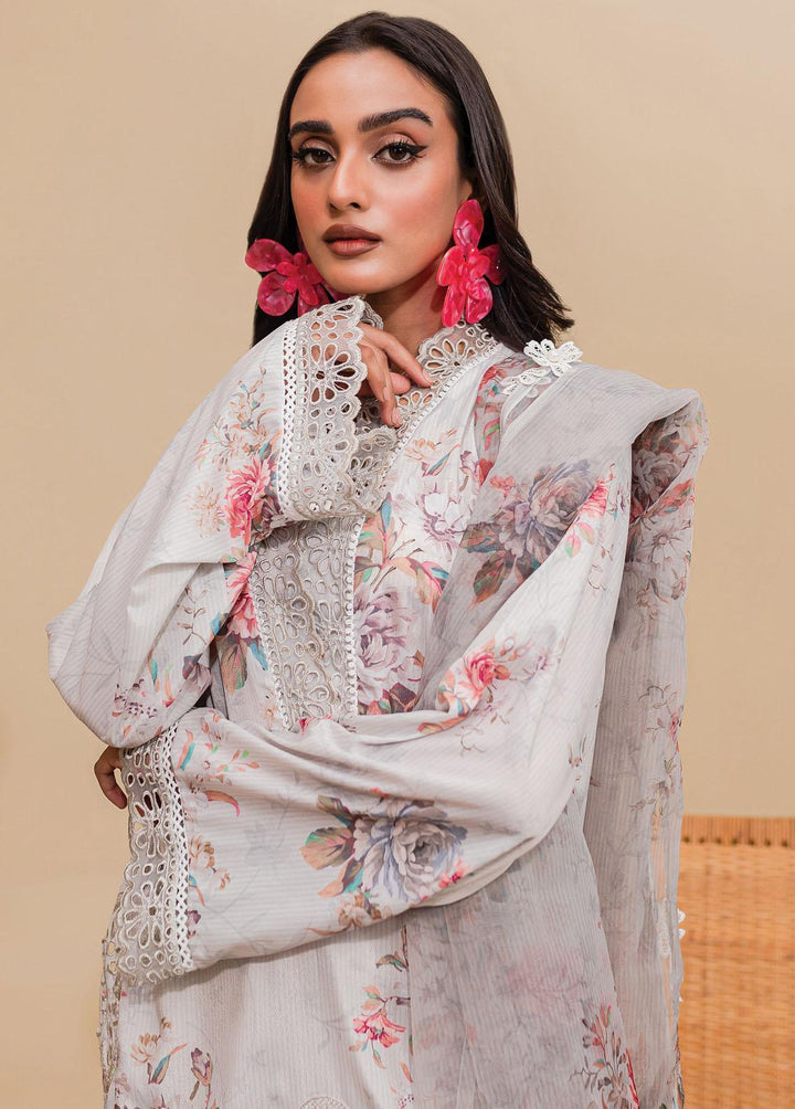 Zoya & Fatima Embroidered Lawn Suits Unstitched 3 Piece ZOF23SB ZF1-936 - Summer Collection
