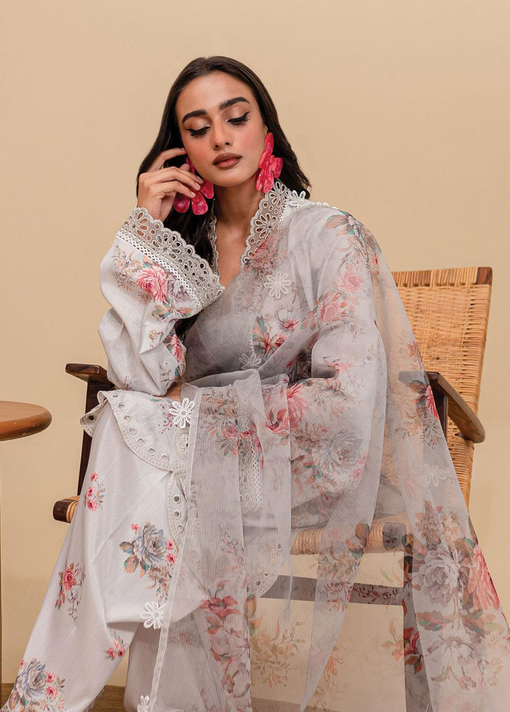 Zoya & Fatima Embroidered Lawn Suits Unstitched 3 Piece ZOF23SB ZF1-936 - Summer Collection