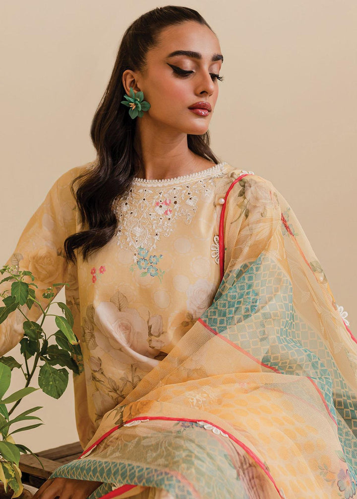 Zoya & Fatima Embroidered Lawn Suits Unstitched 3 Piece ZOF23SB ZF4-259 - Summer Collection