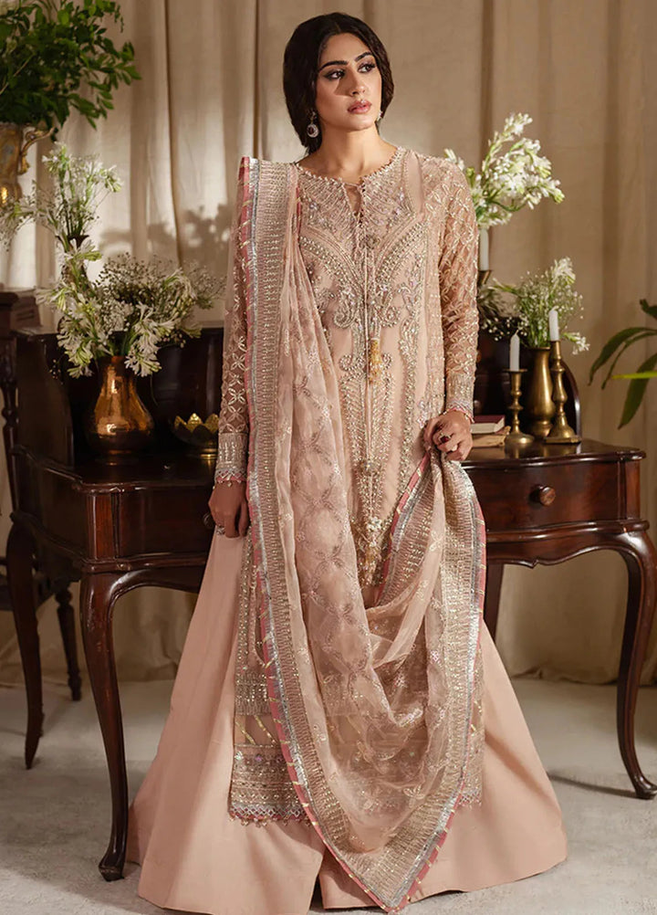 Zoya and Fatima Embroidered Net Suit Unstitched 4 Piece ZOF24FD Bisma - Formals Collection