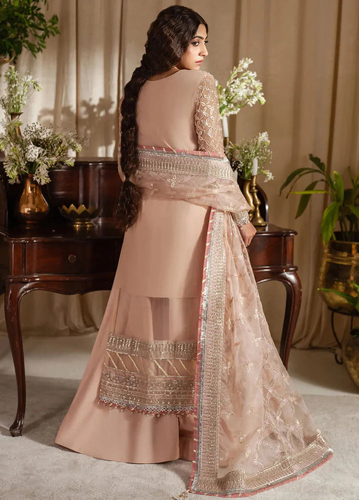 Zoya and Fatima Embroidered Net Suit Unstitched 4 Piece ZOF24FD Bisma - Formals Collection