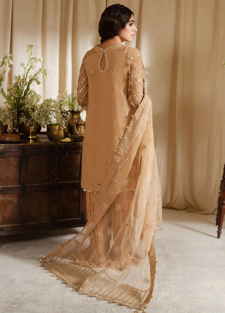 Zoya and Fatima Embroidered Net Suit Unstitched 4 Piece ZOF24FD Sana - Formals Collection